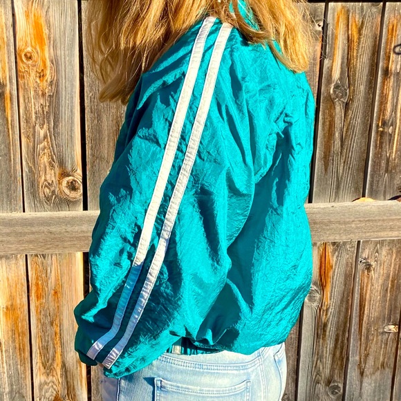 1980s Vintage Tracksuit Top Windbreaker - Picture 3 of 4